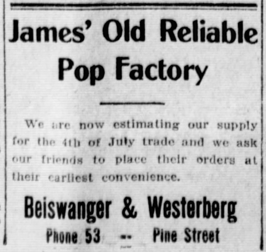 Newspaper ad - <i>The Calumet News</i>, 01 Jul 1912